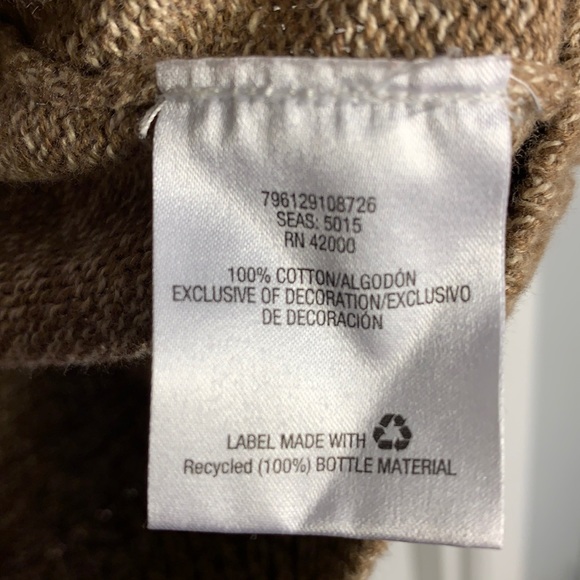 Northwest Territory Beige Pullover Zip-Up Sweater Men’s XL - Picture 5 of 8